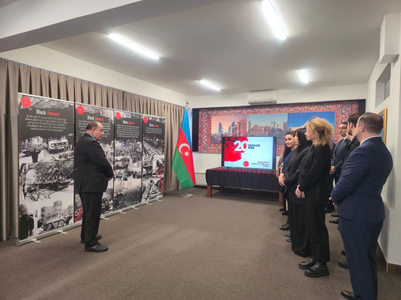 Bosniya və Herseqovinanın paytaxtı Sarayevoda 20 Yanvar – Ümumxalq Hüzn Gününün 36-cı ildönümünə həsr olunmuş anım mərasimi təşkil edilib Xeber basligi